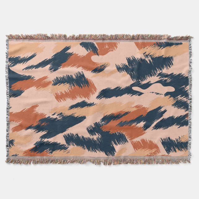 Camouflage Abstrakt: Vintages Nahtloses Tapete. Decke (Vorderseite)