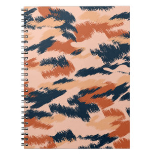 Camouflage Abstrakt: Vintages Nahtloses Tapete. Notizblock