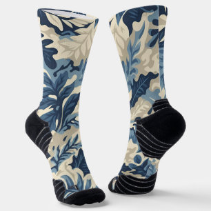 Camouflage Abstrakte Blätter Socken