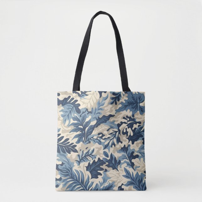 Camouflage Abstrakte Blätter Tasche (Vorderseite)