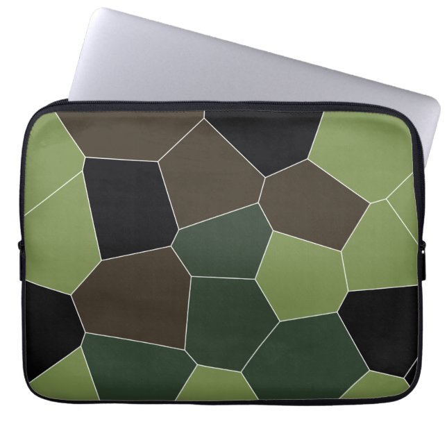 Camouflage Abstraktes Muster Laptopschutzhülle (Vorderseite)