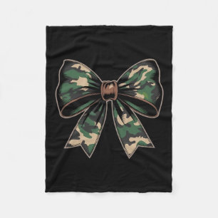 Camouflage Alte Camouflage Bow Camouflage Coquette Fleecedecke