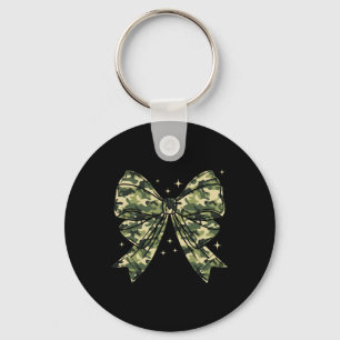 Camouflage Alte Camouflage Bow Camouflage Coquette Schlüsselanhänger