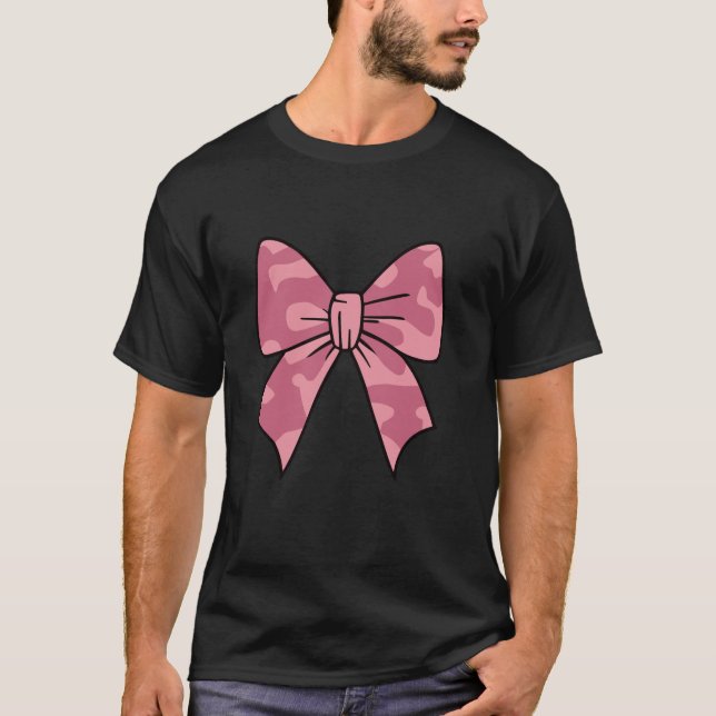 Camouflage Alte Camouflage Bow Camouflage Coquette T-Shirt (Vorderseite)