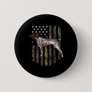 Camouflage American Flag Deutsch Kurzzeichen 4. Button