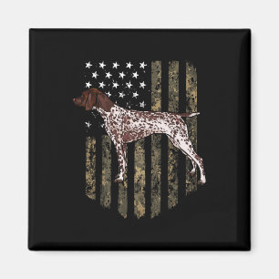 Camouflage American Flag Deutsch Kurzzeichen 4. Magnet