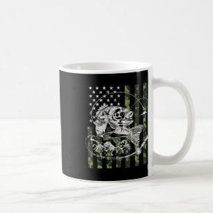 Camouflage American Flag Fishing Gips for Men Wom Kaffeetasse