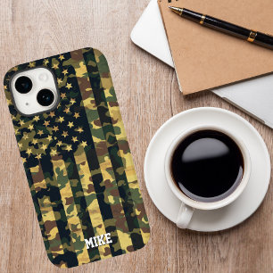 Camouflage American Flag, USA, Patriotic, Green, G Case-Mate iPhone 14 Hülle