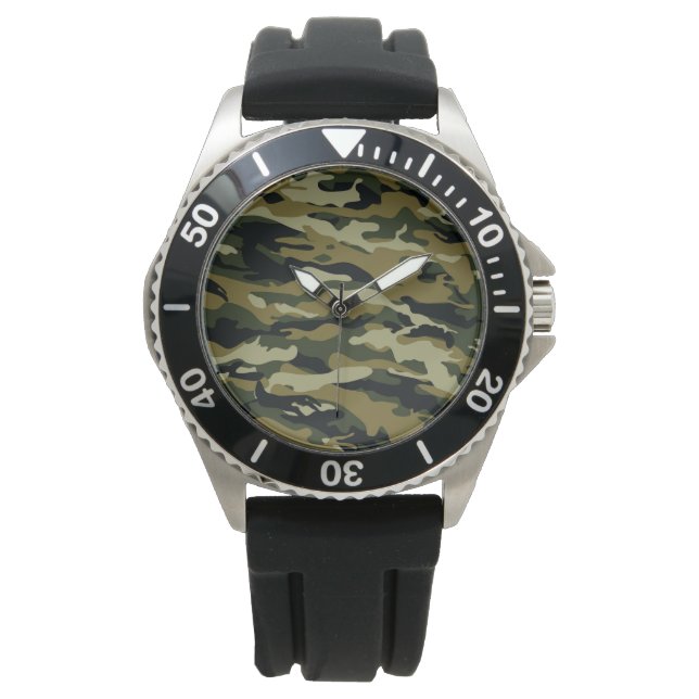 Camouflage Armbanduhr (Vorderseite)