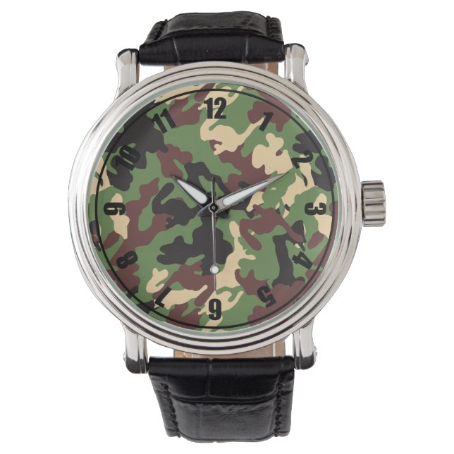 Camouflage Armbanduhr (Vorderseite)