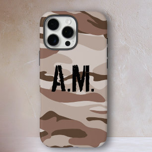 Camouflage armée Monogramme coque iphone-Beige-Bro