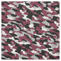 Camouflage aus Burgund, Schwarz, Weiß und Grau