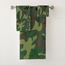 Camouflage Badezimmer Handtuch Set