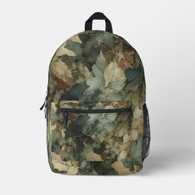 Camouflage Bedruckter Rucksack (Vorderseite)