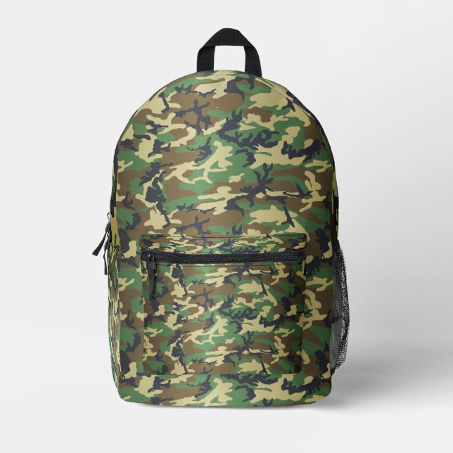 Camouflage Bedruckter Rucksack (Vorderseite)