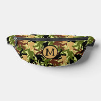 Camouflage Bigfoot Motif Monogramme
