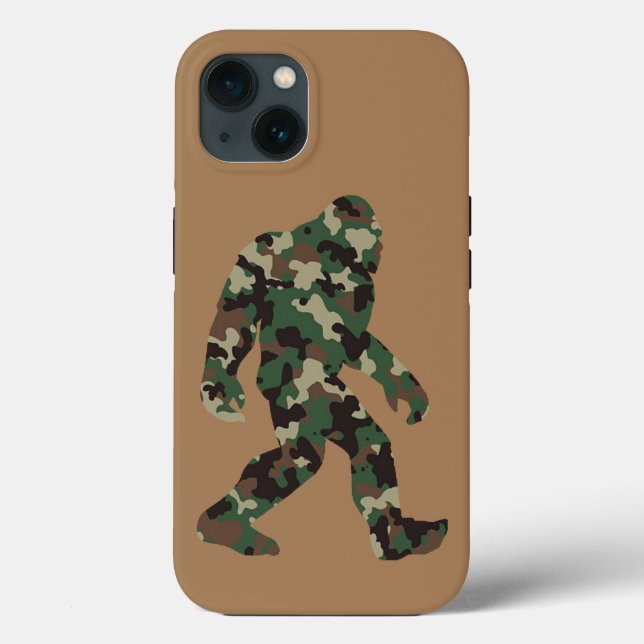Camouflage Bigfoot Sasquatch Case-Mate iPhone Hülle (Rückseite)