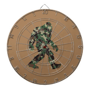 Camouflage Bigfoot Sasquatch Dartscheibe