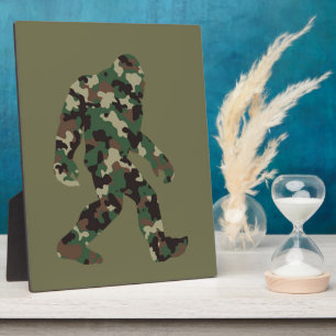 Camouflage Bigfoot Sasquatch Fotoplatte