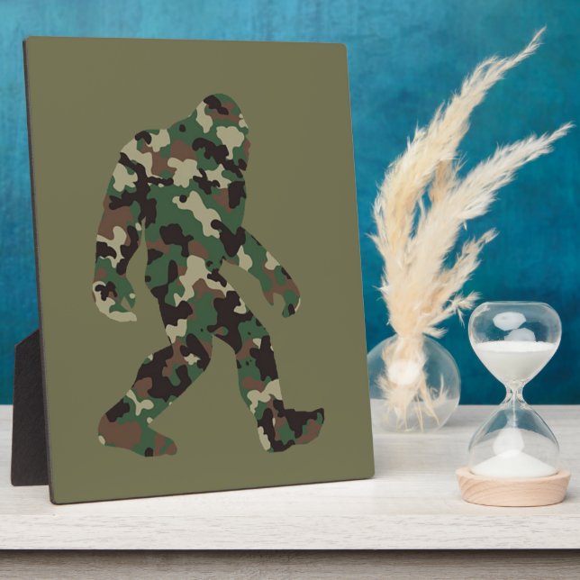 Camouflage Bigfoot Sasquatch Fotoplatte (Seite)