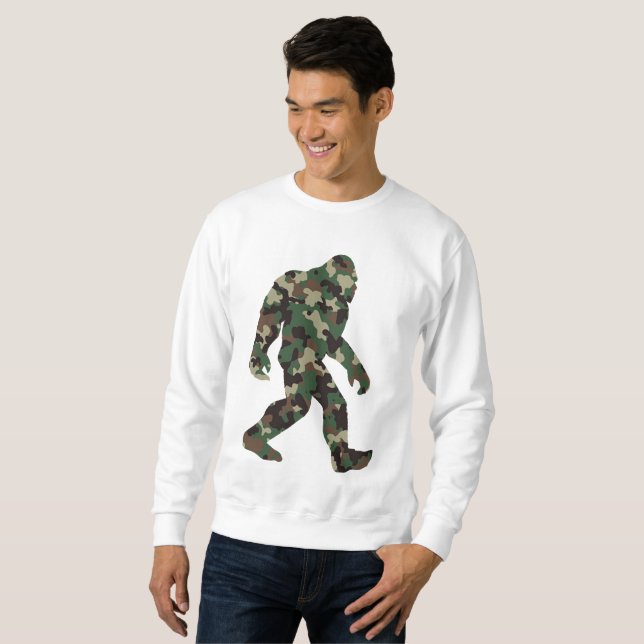 Camouflage Bigfoot Sasquatch Sweatshirt (Vorne ganz)