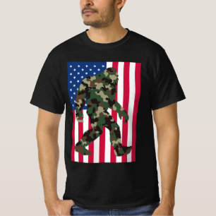 Camouflage Bigfoot Sasquatch T-Shirt