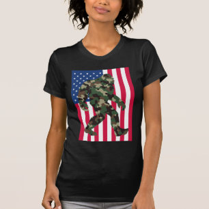 Camouflage Bigfoot Sasquatch T-Shirt