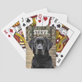 Camouflage Black Lab Hunde Tierbezeichnung Spielkarten