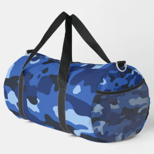 Camouflage Blue Camouflage Army Pattern Duffle Bag