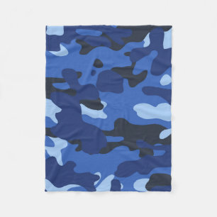 Camouflage Blue Camouflage Army Pattern Fleecedecke