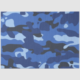 Camouflage Blue Camouflage Army Pattern Seidenpapier