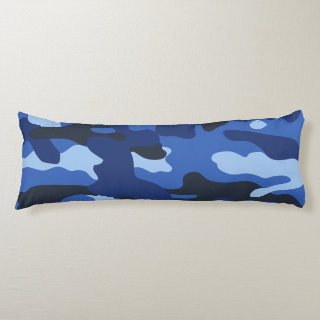 Camouflage Blue Camouflage Army Pattern Seitenschläferkissen (Vorderseite)