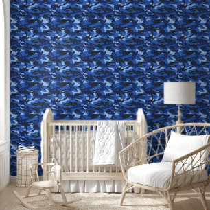 Camouflage Blue Camouflage Army Pattern Tapete