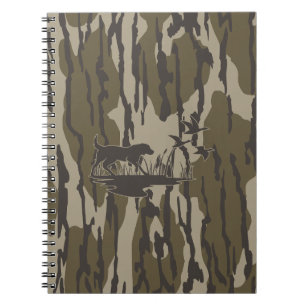 Camouflage Bottomland Hunde und Enten Notizblock