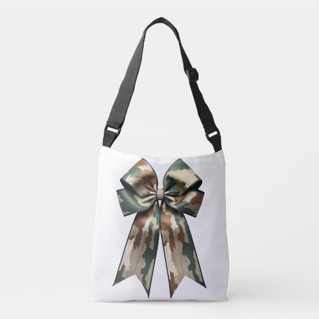 Camouflage Bow Design - Stilvoll militärisch Inspi Tragetaschen Mit Langen Trägern (Vorderseite)