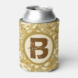 Camouflage Brown Monogram Junting and Fishing Dosenkühler