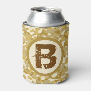 Camouflage Brown Monogram Junting and Fishing Dosenkühler