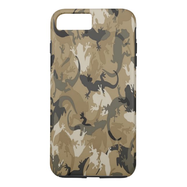 Camouflage Brown Reptile iPhone 7 Coque (Dos)