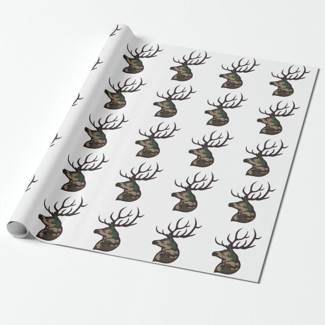Camouflage Buck Geschenkpapier (Ungerollt)