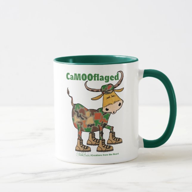 Camouflage Bull Tasse (Rechts)