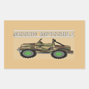 Camouflage Camouflage Army Vehicle Party Flaschenm Rechteckiger Aufkleber