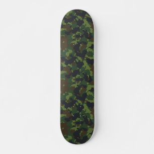 Camouflage Camouflage Brown Green Army Woodland Skateboard