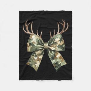 Camouflage Camouflage Coquette Bow Jagd Hirschjäge Fleecedecke