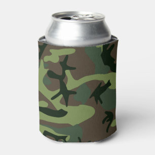 Camouflage Camouflage Grünbraunes Muster Dosenkühler