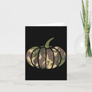 Camouflage Camouflage Pumpkin Halloween Kostüme Me Karte