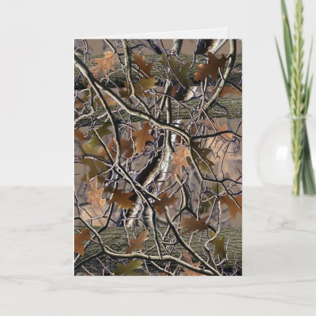 Camouflage Card, Geburtstage, Veranstaltungen, Jag Karte (Vorderseite)
