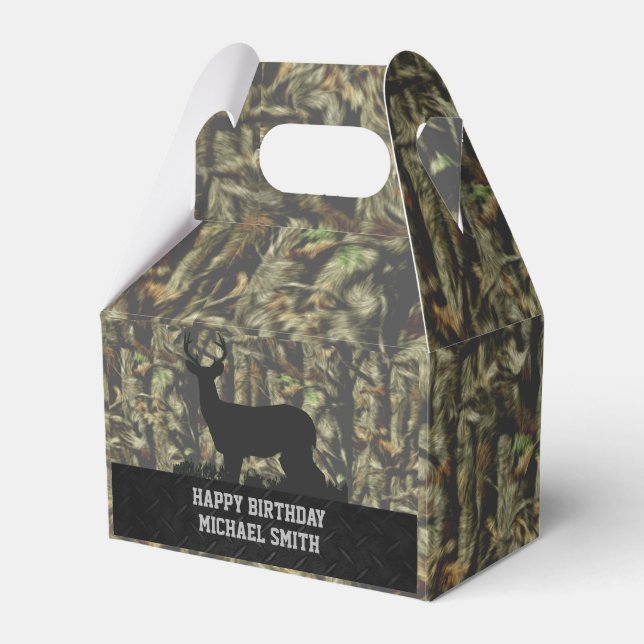 Camouflage Chasse aux cerfs Ballotins d'anniversai (Verso)