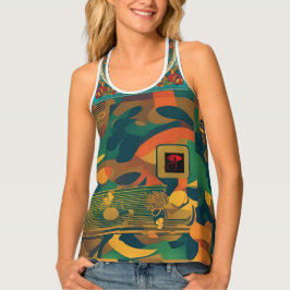 "Camouflage Chic: Frauentank Top für Trendsetter"