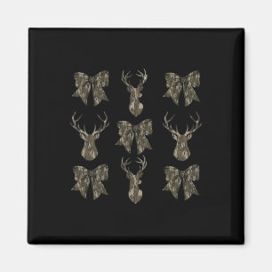 Camouflage Coquette Bow Deer Hunt Jagd Frauen Gir Magnet