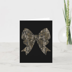 Camouflage Coquette Bow Duck Hunt Duck Jagd Frauen Karte